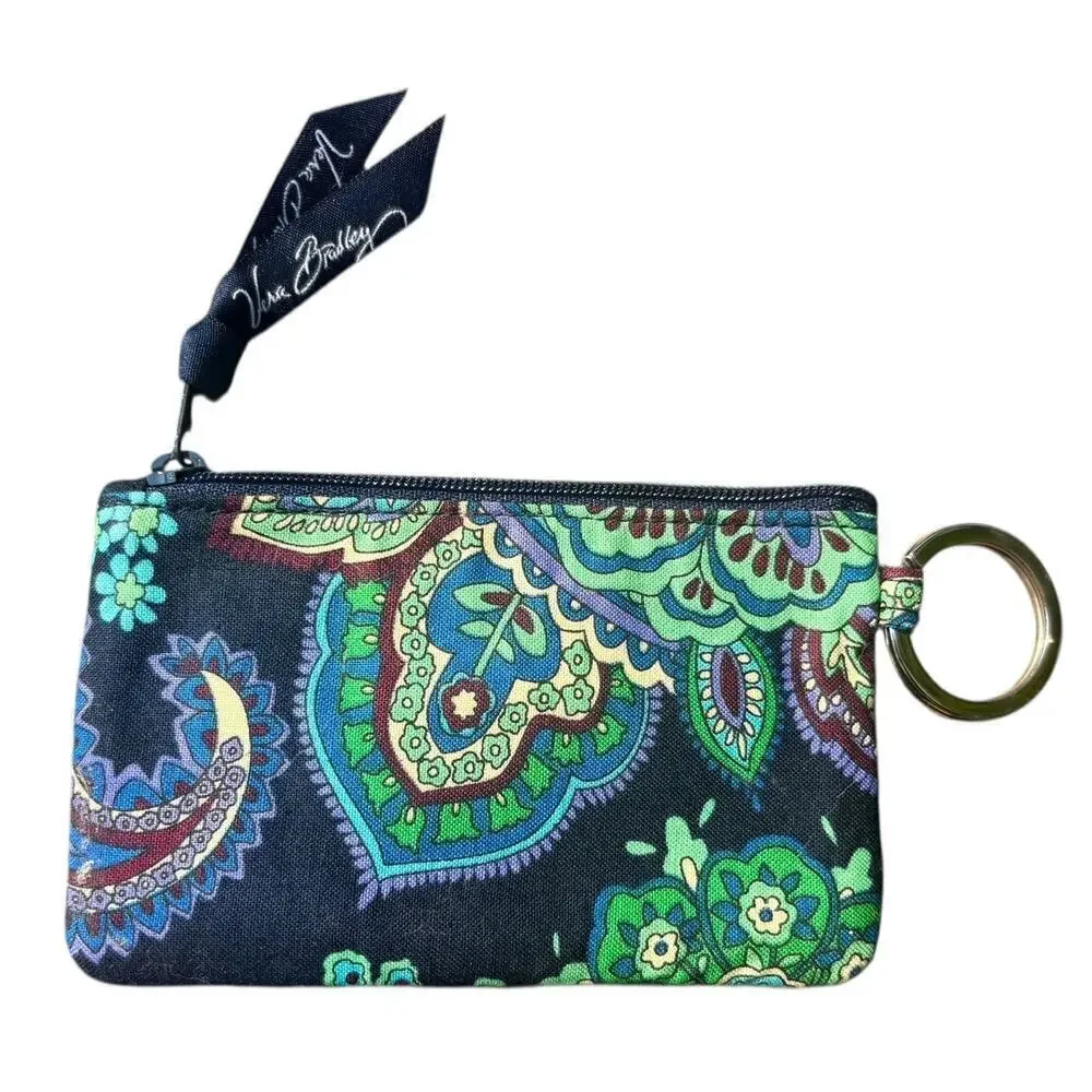 Vera Bradley Zippered ID Card Holder Rhapsody in Blue